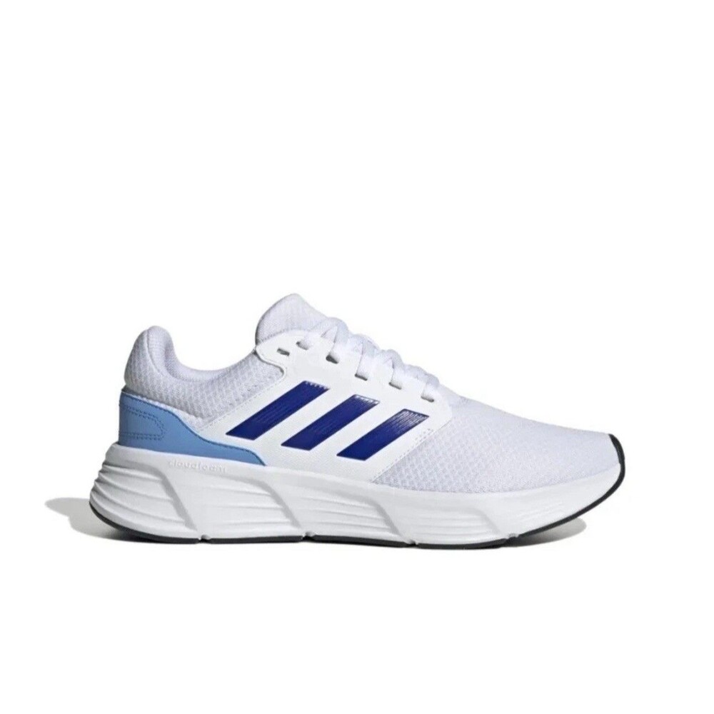 Adidas Mens Galaxy 6 Running Shoes Sneakers White Blue IE8141 MEN SIZES 9.5-12